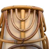 Set of 3 rattan lamps from the 1960s France