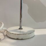 White metal desk lamp years 60-70-