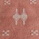 Coussin en lin marocain fait à la main, rose et crème, style mauresque, neuf