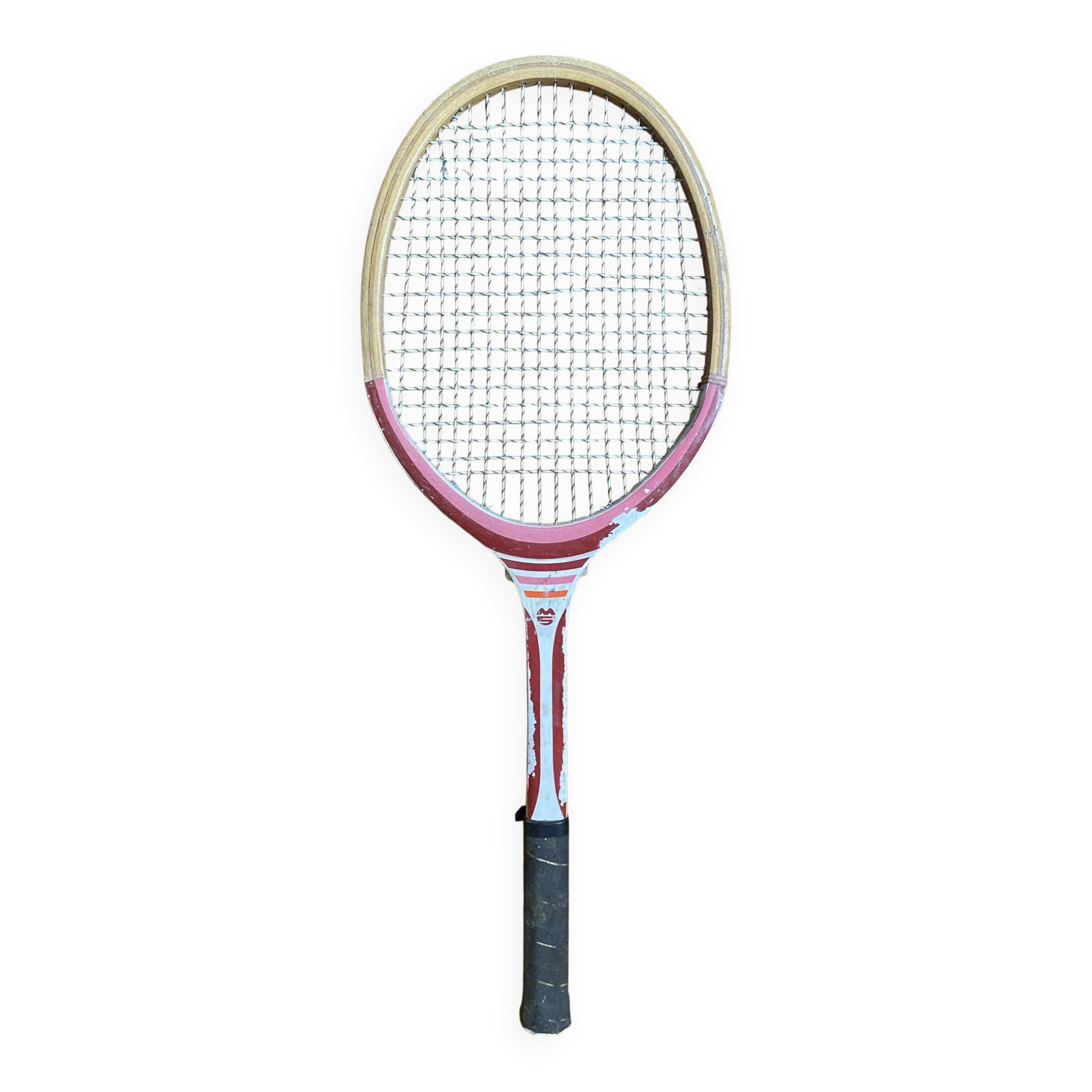 Vintage MS Marco School Tennis Racket 2 Wood Sports