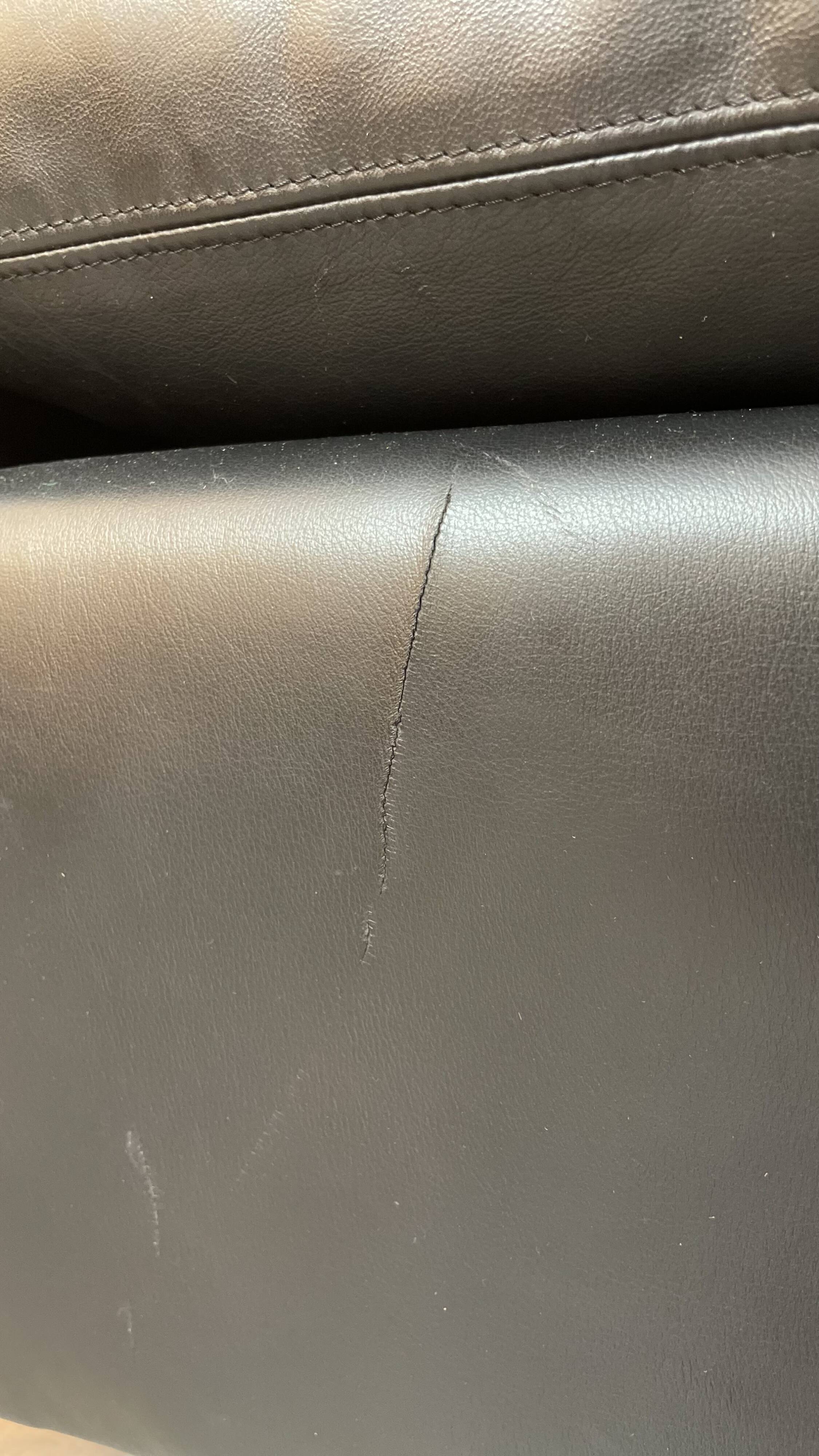 Pair of Black Leather Cube Club-Chairs by Charles Pfister for Knoll, 1980s