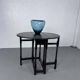 Small antique oak gateleg drop-leaf side table, 1900s