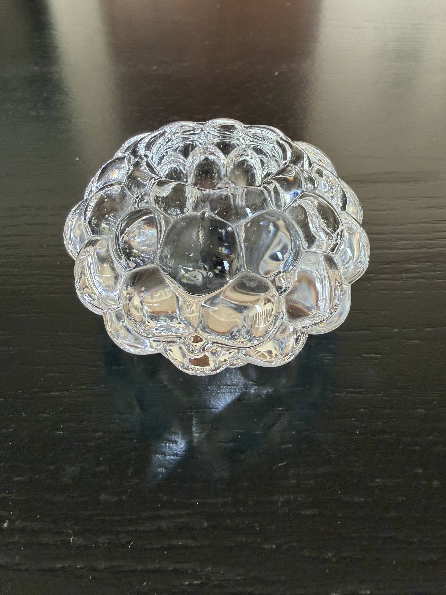 candle holder lantern in crystal Orrefors Sweden