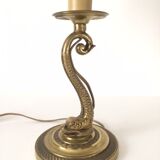 Classic bronze dolphin lamp" Louis XV style