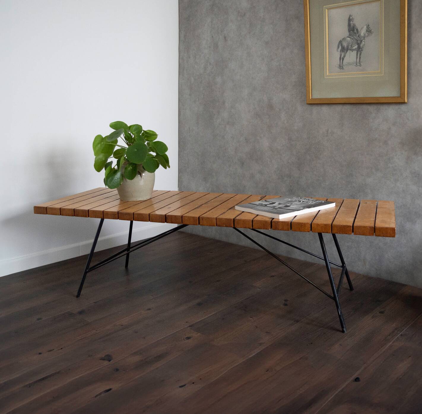 Coffee table/bench, model 201, Alain Richard, Meubles TV edition, circa 1954