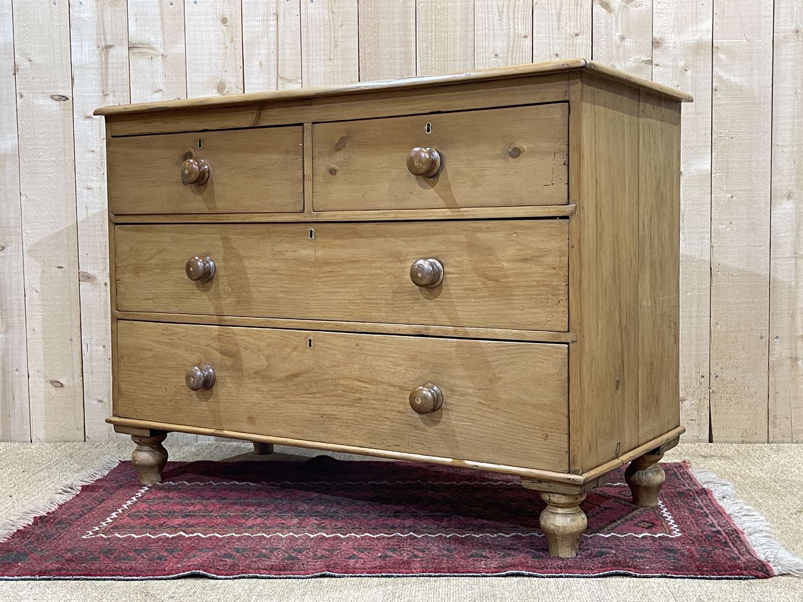 Victorian chest of drawers in nineteenth century fir