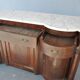 Credenza in mahogany door flame time XIX