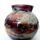 Lacquered glass ball vase by Jean Noel Bouillet