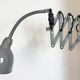 Grey Industrial Gooseneck Scissor Wall Lamp from Elektroinstala, 1960s
