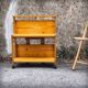 Scandinavian pine folding coffee table / serving table from the 1970s.