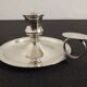 Silver metal candlestick
