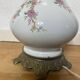 Old Napoleon 3 globe electrified oil lamp in opaline