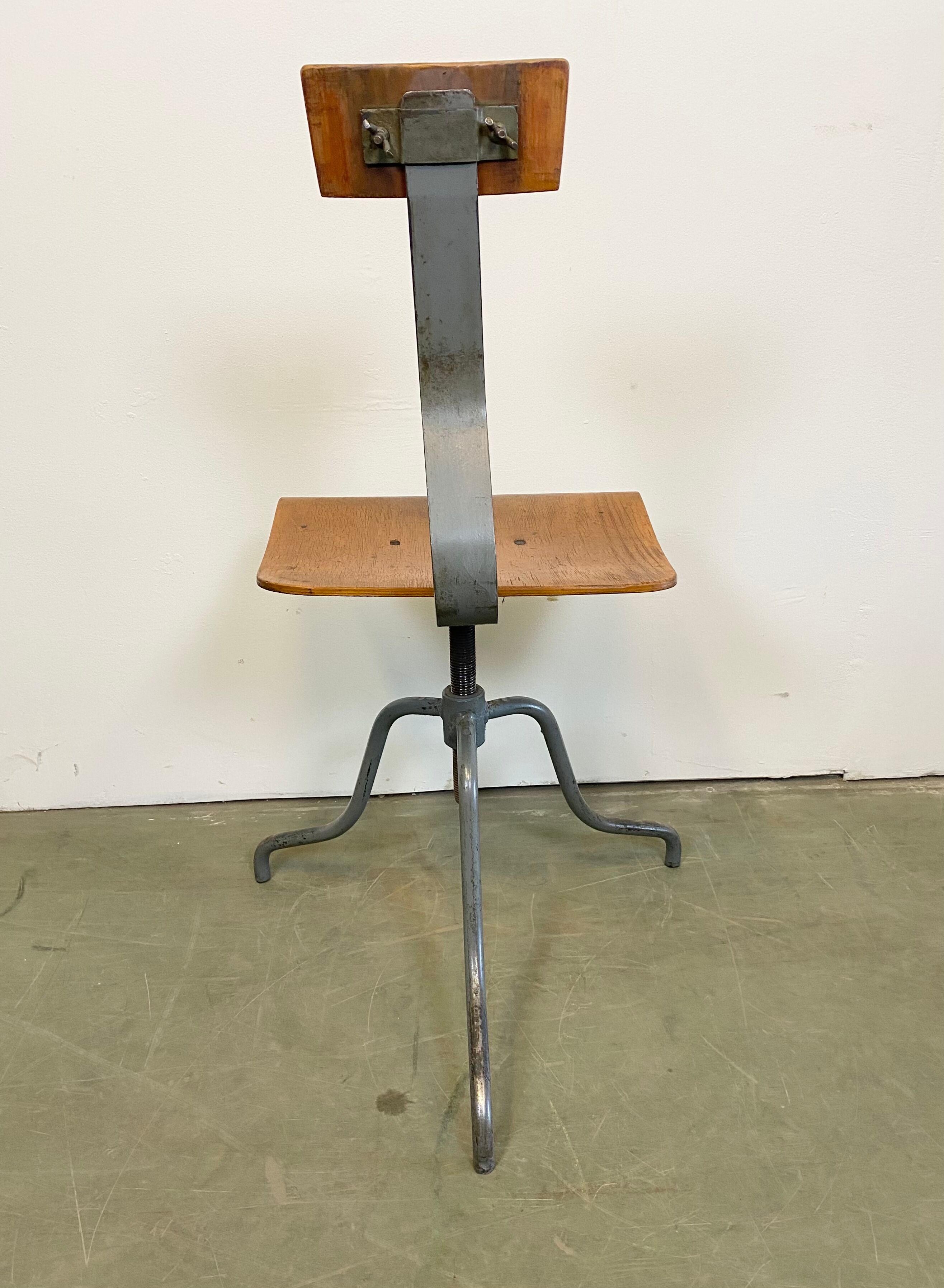 Industrial Factory Swivel Chair, 1960s