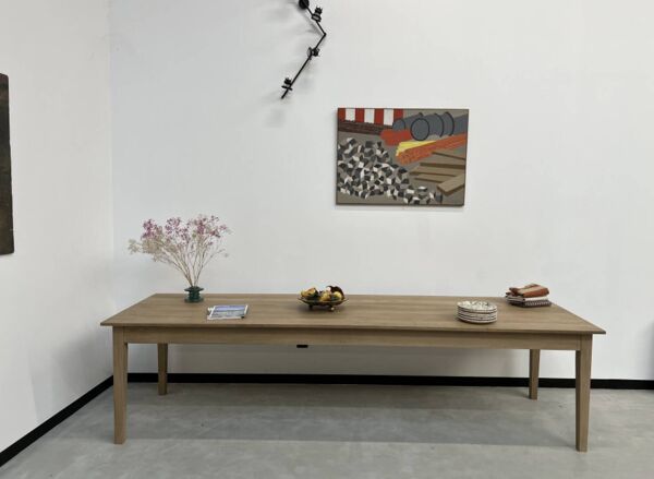 Table de ferme pieds fuseaux (300 cm x 90 cm)