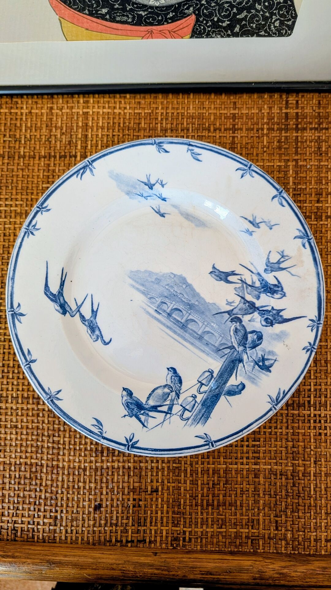 COMPOTE DISH "THE SWALLOWS"