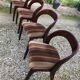 Table ronde à manger extensible Baumann et 4 chaises gondole