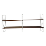 Mid-Century Nisse Strinning string design teak wall unit , 1960s