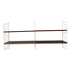Mid-Century Nisse Strinning string design teak wall unit , 1960s