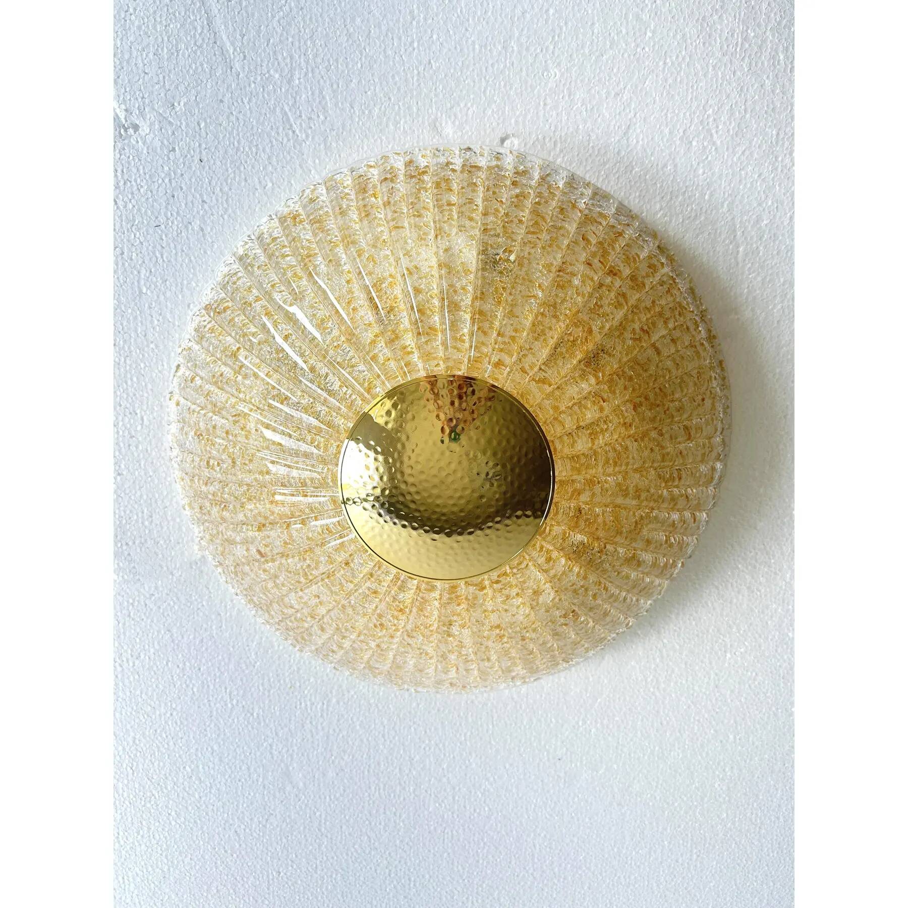 Plafonnier en verre de Murano "Graniglia" en or vénitien