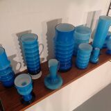 German glass vases by Karl Friedrich, 1960s, set of 11.