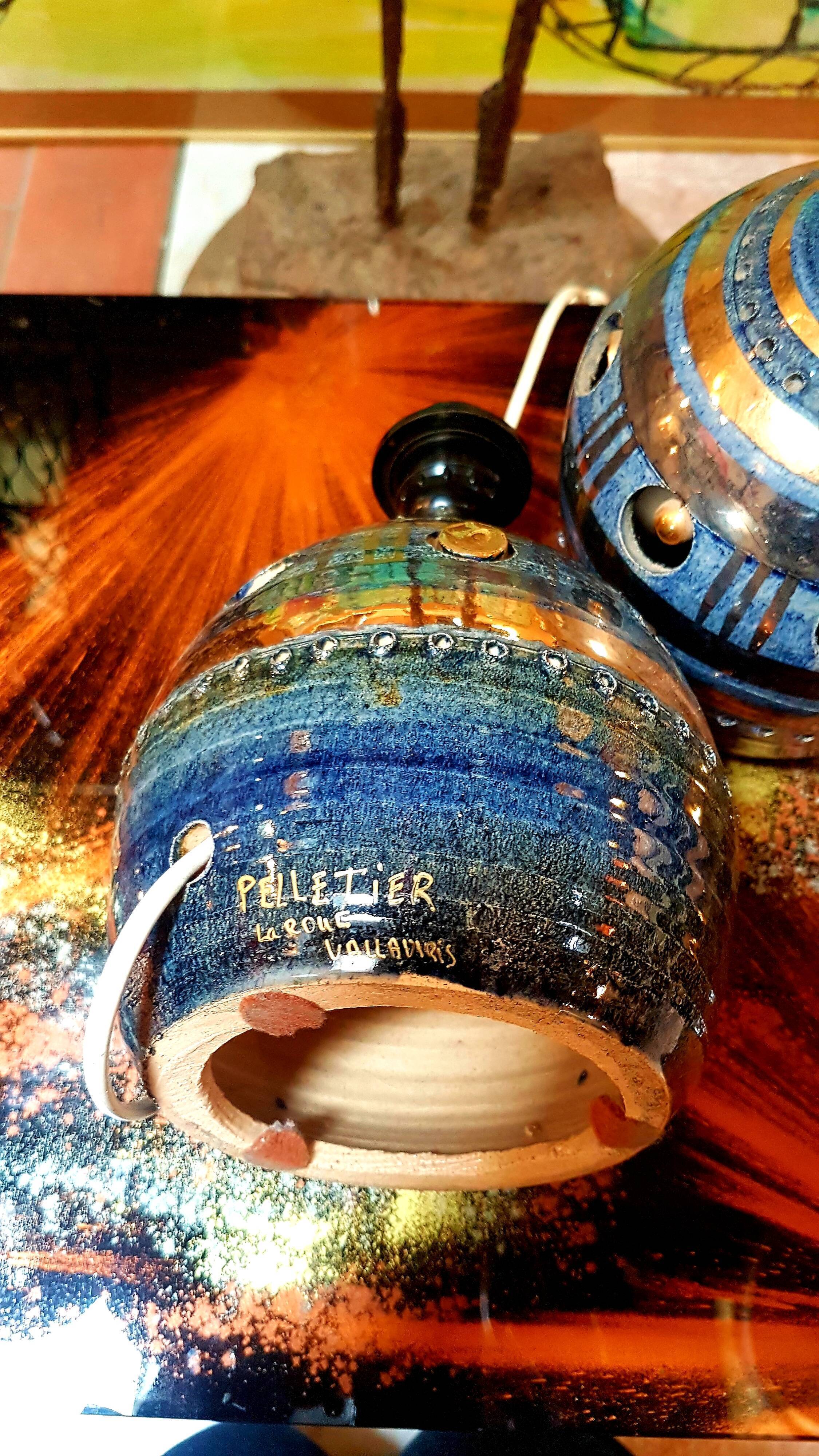 Georges Pelletier paire of céramiques deli Vallauris 1960