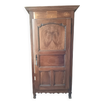Armoire de mariage marquetée du 18°s.