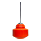 Orange glass pendant lamp Polam-Pila, 1970s.