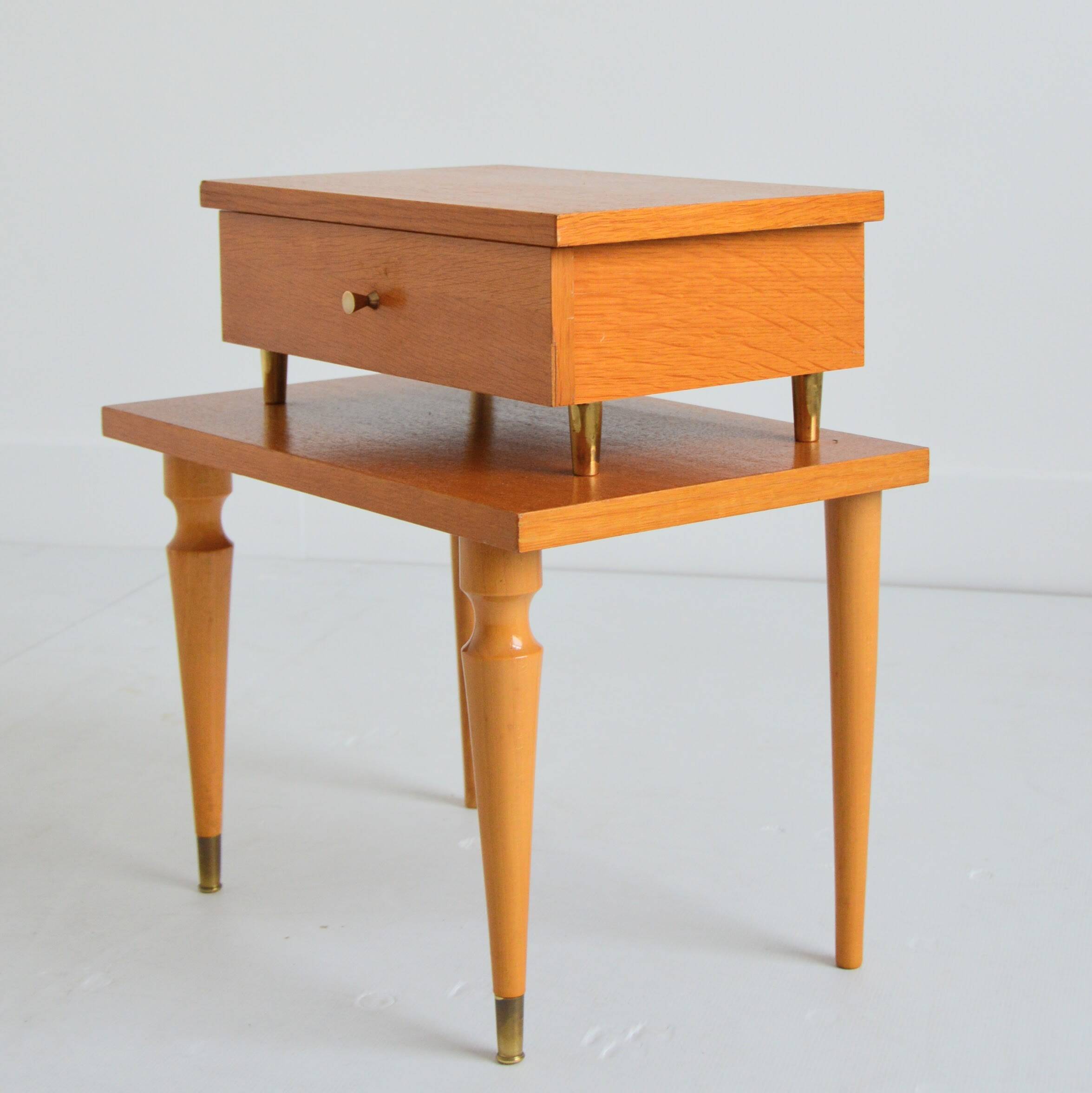 1960 vintage bedside table