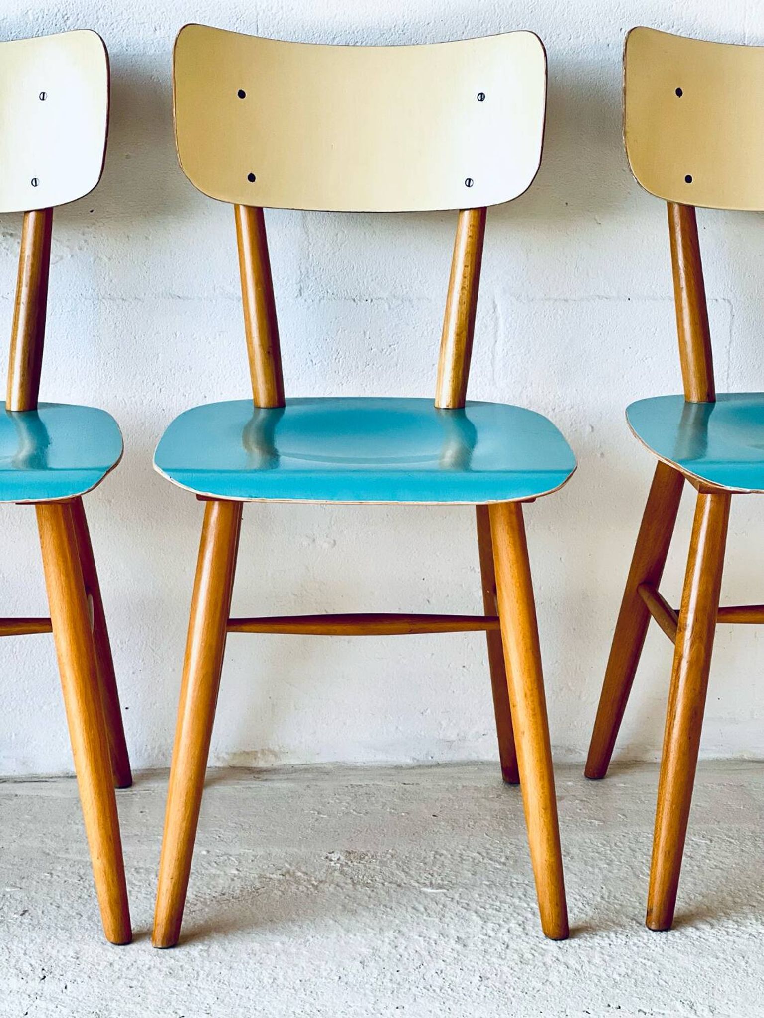 Chaises Birtro de Ton, années 1960.