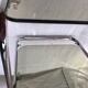 Bedside tables 70s glass and chrome