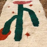 Handcrafted Beni Ouraine rug, size 200 x 300 cm, colorful patterns