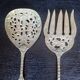 Ugo Bellini Vintage Silver Plated Bronze Cutlery / Serving Tongs