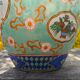 Pot couvert, vase chinois à motifs de fleurs et oiseaux en céramique cloisonnée