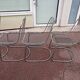 Set of 6 chrome chairs