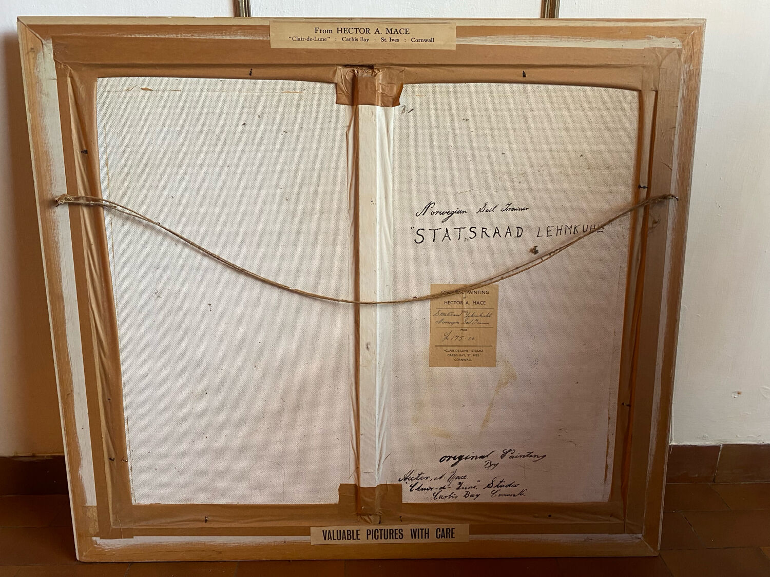 Peinture maritime originale – “Statsraad Lehmkuhl”, voile norvégienne