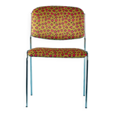Chrome chair from the 70s reupholstered