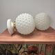 Pair of vintage Art Deco globe wall lights