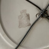 Niderviller faïence ancienne assiette décorative numérotée vintage