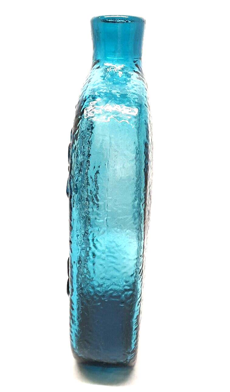 Glass decanter by Stelvia Italy 60s 70s