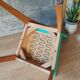 Beech chair compass feet 50s- 60s vinyl - vintage