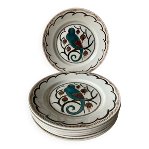 Assiettes terre de fer,