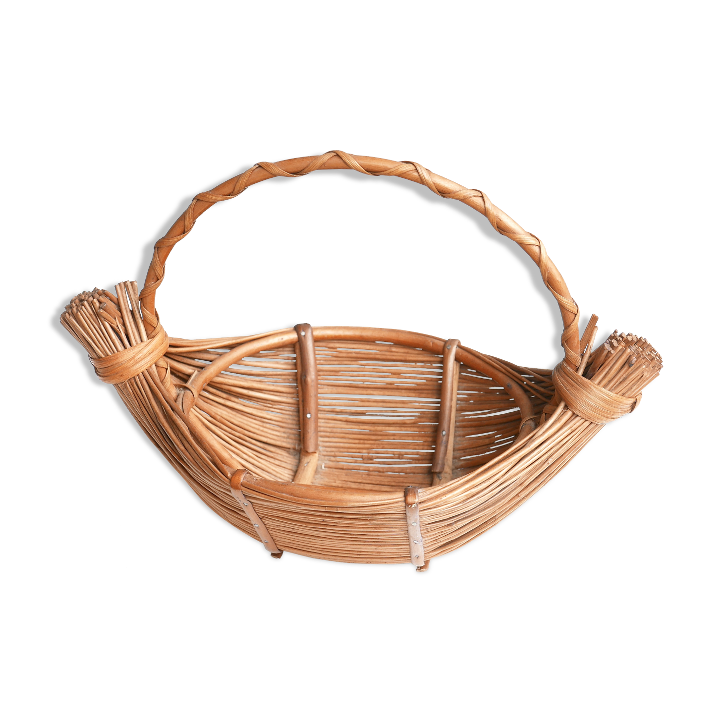 Wicker fruit basket, 60s
