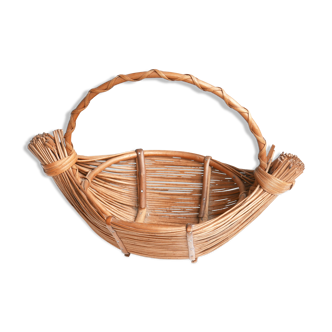 Wicker fruit basket, 60s