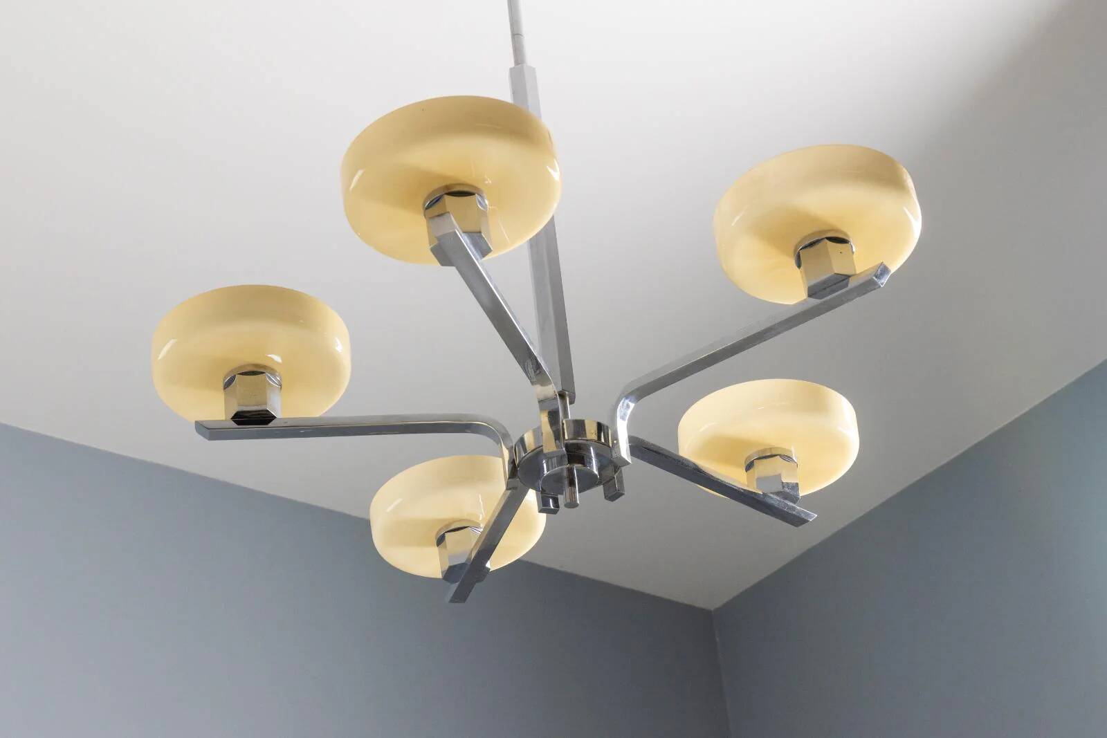 Lustre Art Déco, influence Bauhaus, années 1930