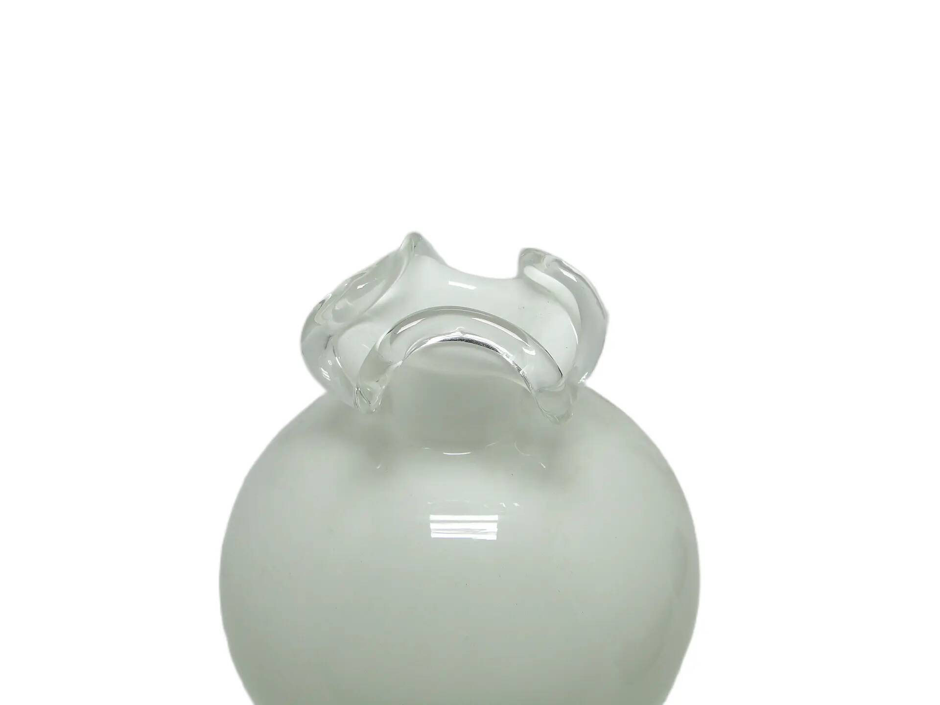 Vase, mid-century modern, glass, Poland, 1970s