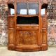 Buffet art déco plateau marbre, meuble vaisselier ancien