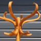 BAUMANN parrot coat rack, simple, light beech