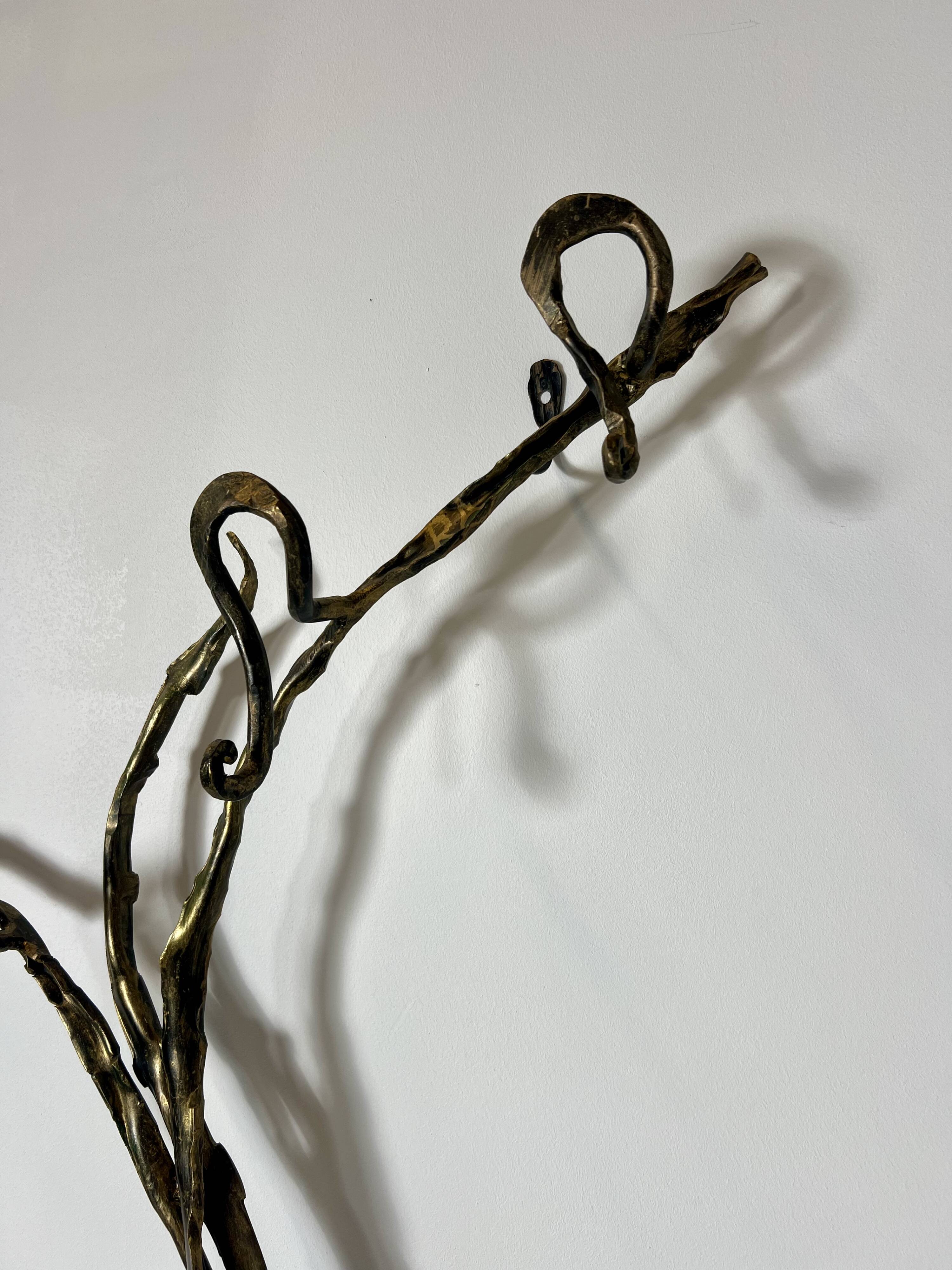 Coast Rack, Bronze, Signed, Italy, 1974