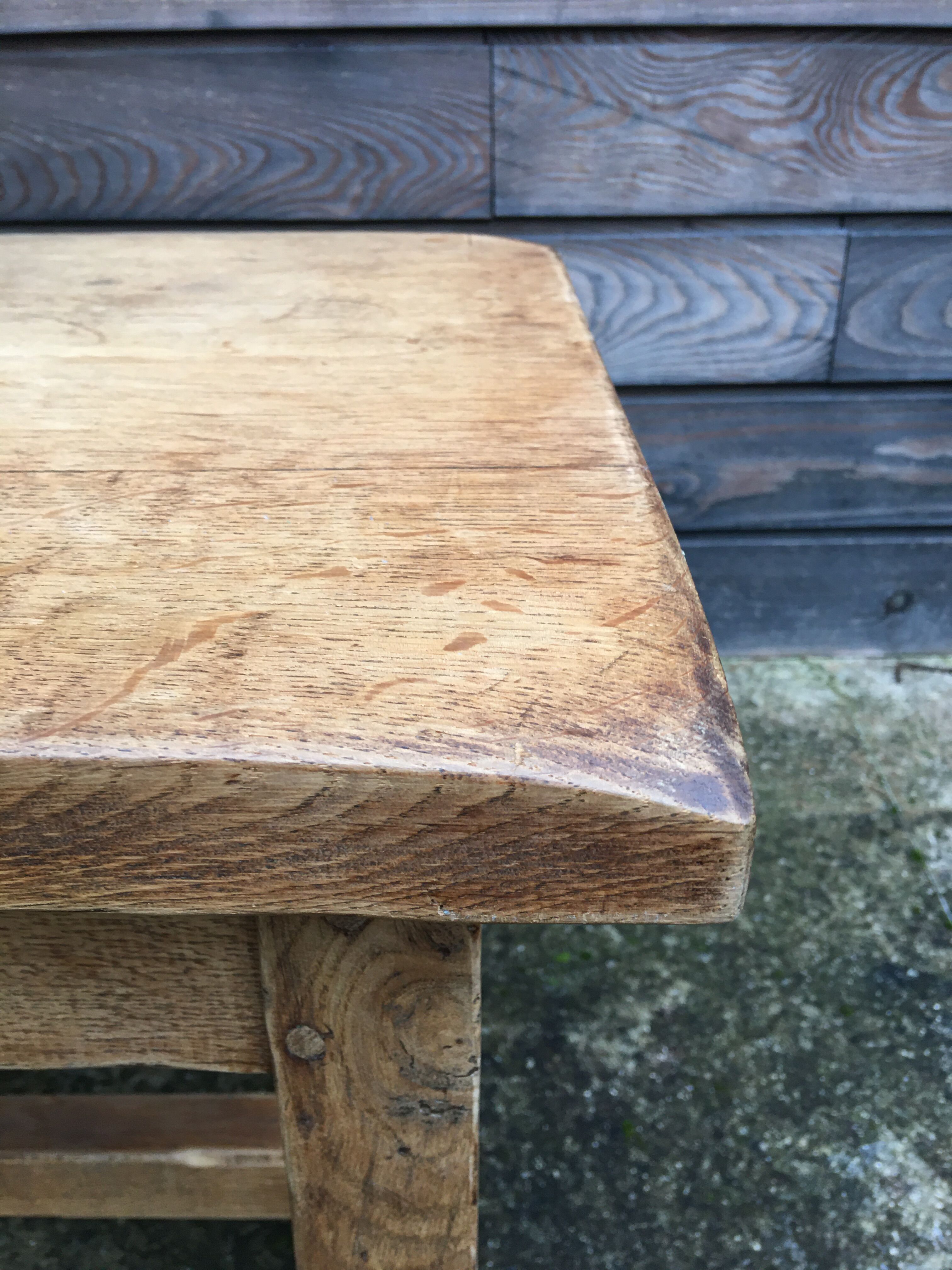 Solid oak coffee table