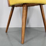 1960s Antonin Suman Set of Four Restored Dining Chairs in Walnut Finish